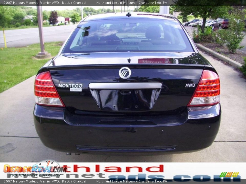 2007 Mercury Montego Premier AWD Black / Charcoal Photo #3