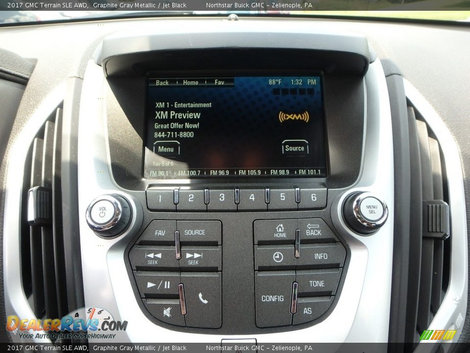 2017 GMC Terrain SLE AWD Graphite Gray Metallic / Jet Black Photo #27