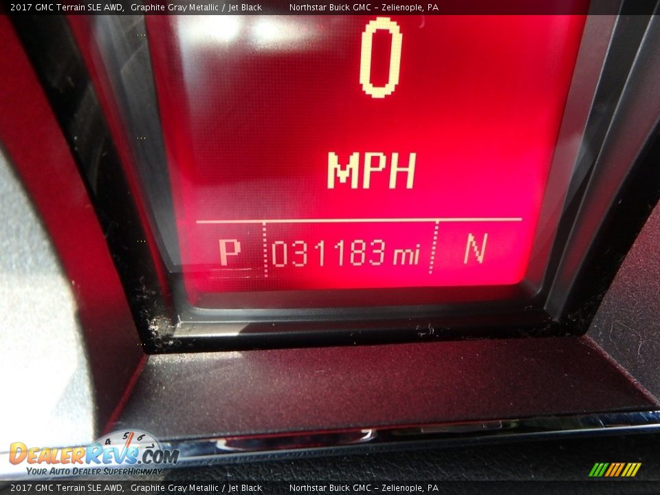 2017 GMC Terrain SLE AWD Graphite Gray Metallic / Jet Black Photo #30