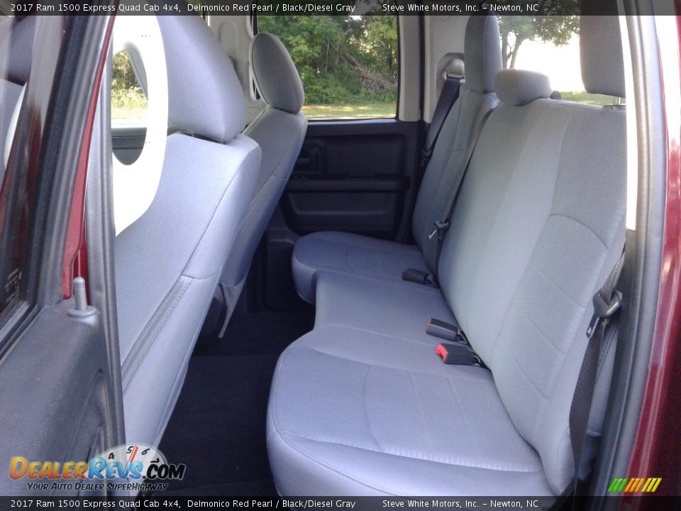 2017 Ram 1500 Express Quad Cab 4x4 Delmonico Red Pearl / Black/Diesel Gray Photo #11