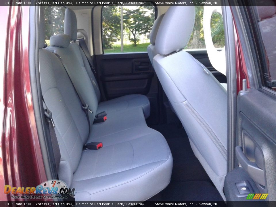 2017 Ram 1500 Express Quad Cab 4x4 Delmonico Red Pearl / Black/Diesel Gray Photo #13