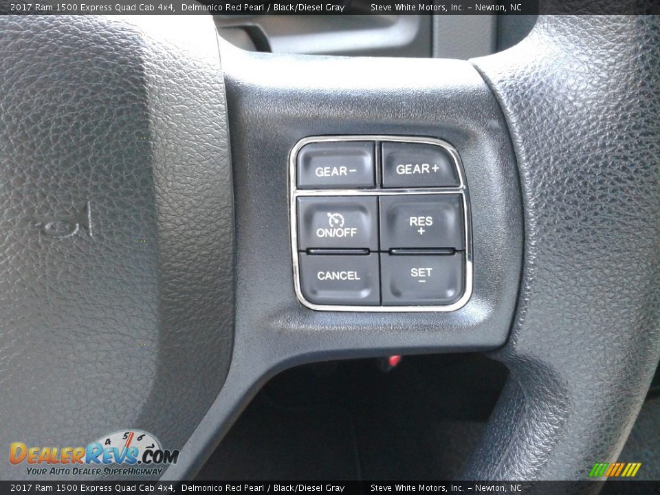 2017 Ram 1500 Express Quad Cab 4x4 Delmonico Red Pearl / Black/Diesel Gray Photo #16