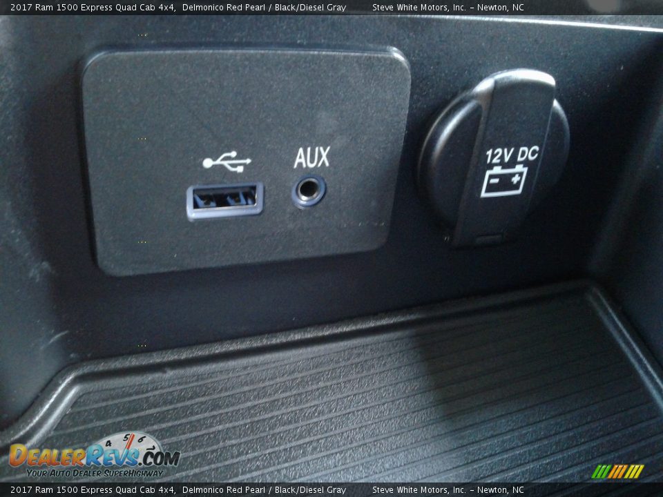 2017 Ram 1500 Express Quad Cab 4x4 Delmonico Red Pearl / Black/Diesel Gray Photo #22