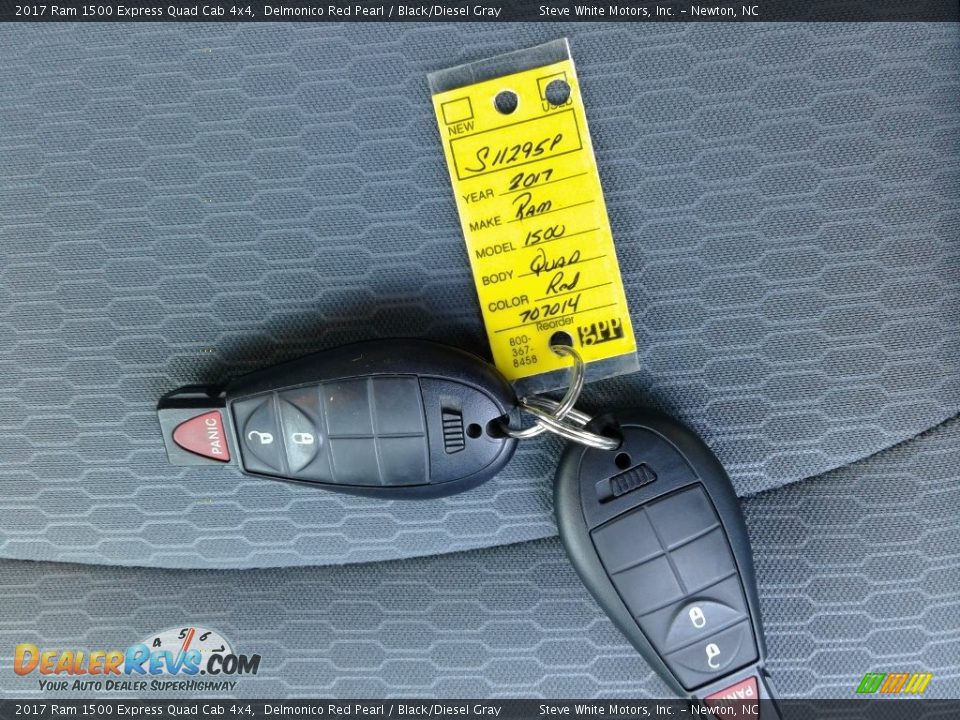 2017 Ram 1500 Express Quad Cab 4x4 Delmonico Red Pearl / Black/Diesel Gray Photo #24