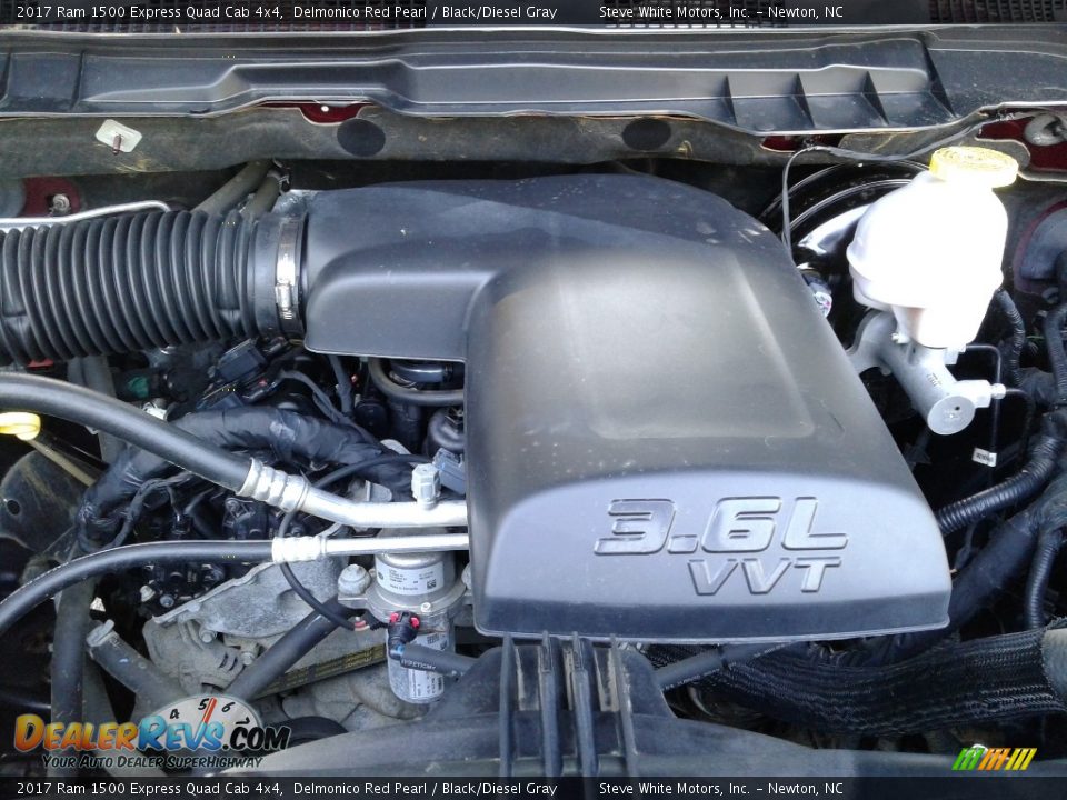 2017 Ram 1500 Express Quad Cab 4x4 Delmonico Red Pearl / Black/Diesel Gray Photo #25