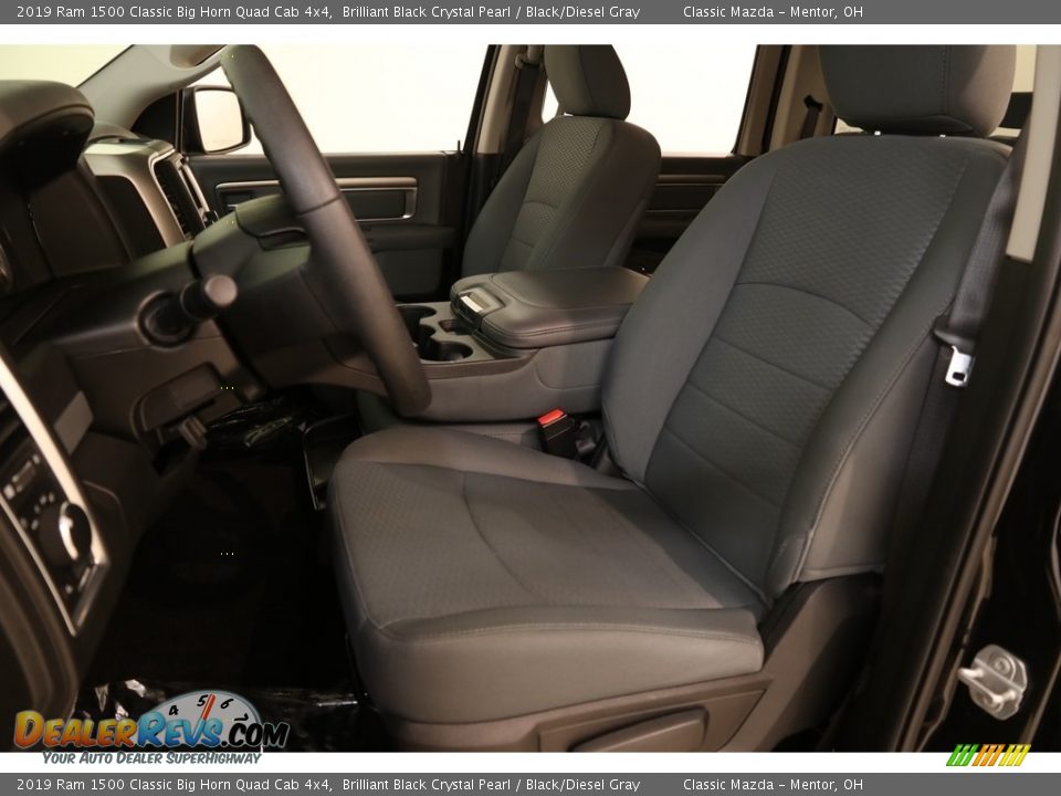 2019 Ram 1500 Classic Big Horn Quad Cab 4x4 Brilliant Black Crystal Pearl / Black/Diesel Gray Photo #5