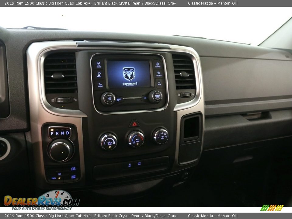 2019 Ram 1500 Classic Big Horn Quad Cab 4x4 Brilliant Black Crystal Pearl / Black/Diesel Gray Photo #9