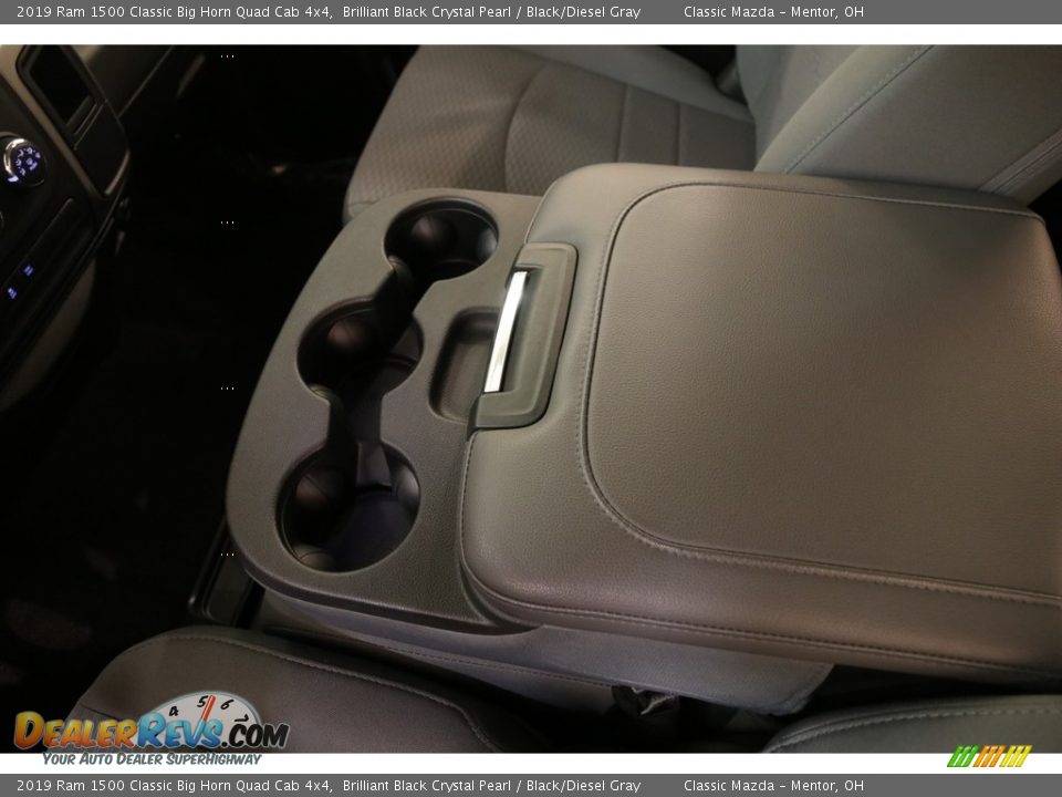 2019 Ram 1500 Classic Big Horn Quad Cab 4x4 Brilliant Black Crystal Pearl / Black/Diesel Gray Photo #13