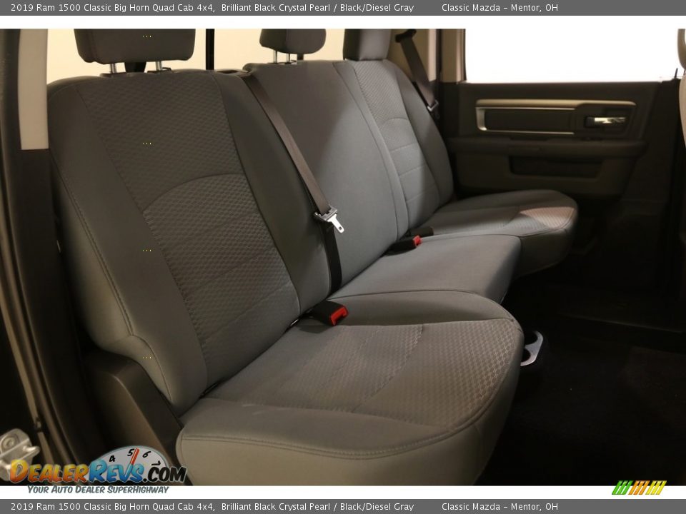 2019 Ram 1500 Classic Big Horn Quad Cab 4x4 Brilliant Black Crystal Pearl / Black/Diesel Gray Photo #16