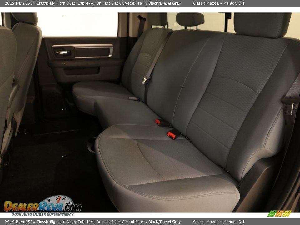 2019 Ram 1500 Classic Big Horn Quad Cab 4x4 Brilliant Black Crystal Pearl / Black/Diesel Gray Photo #17