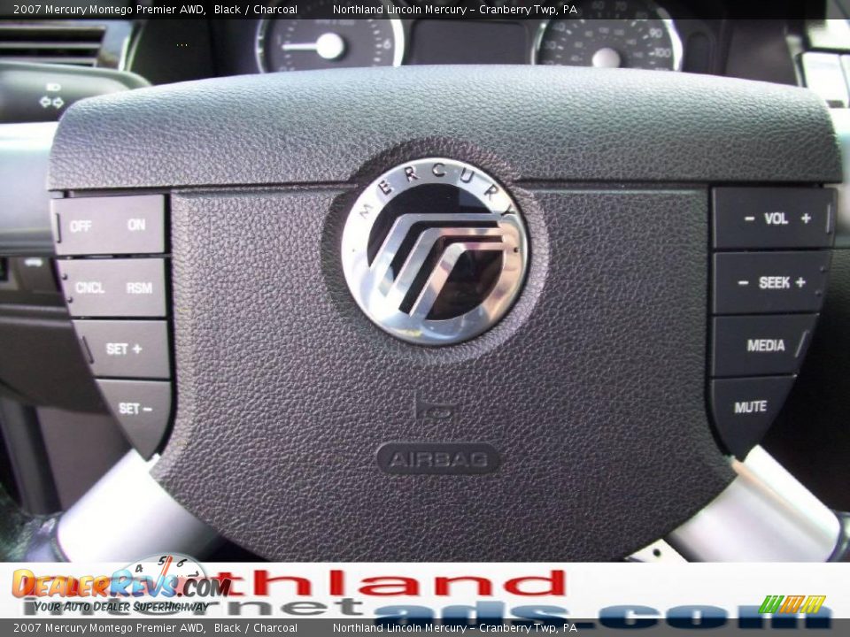 2007 Mercury Montego Premier AWD Black / Charcoal Photo #18