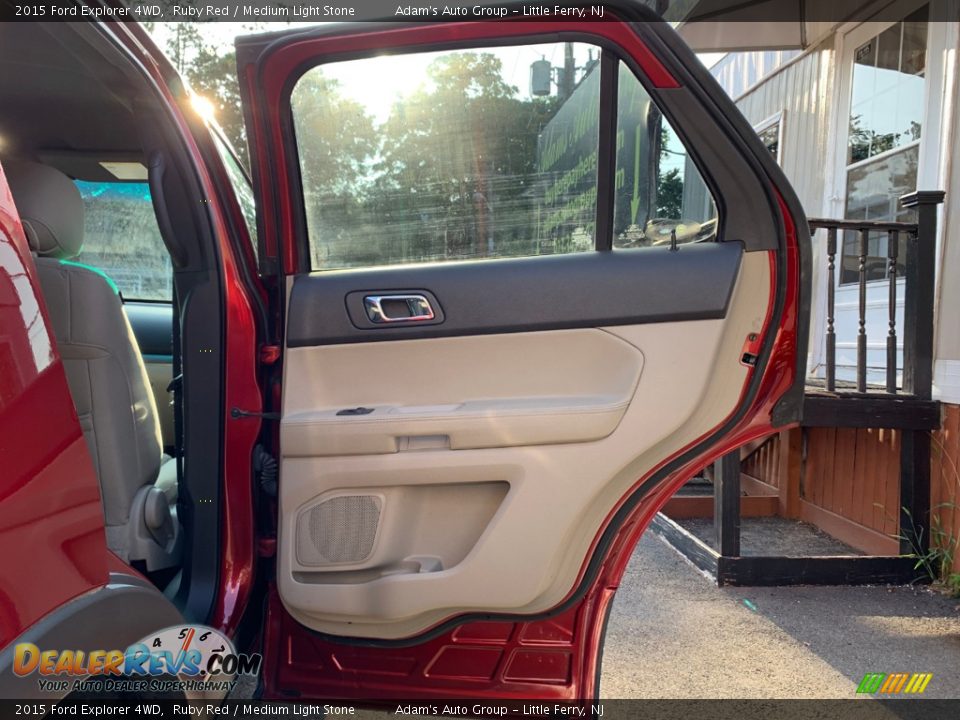 2015 Ford Explorer 4WD Ruby Red / Medium Light Stone Photo #18
