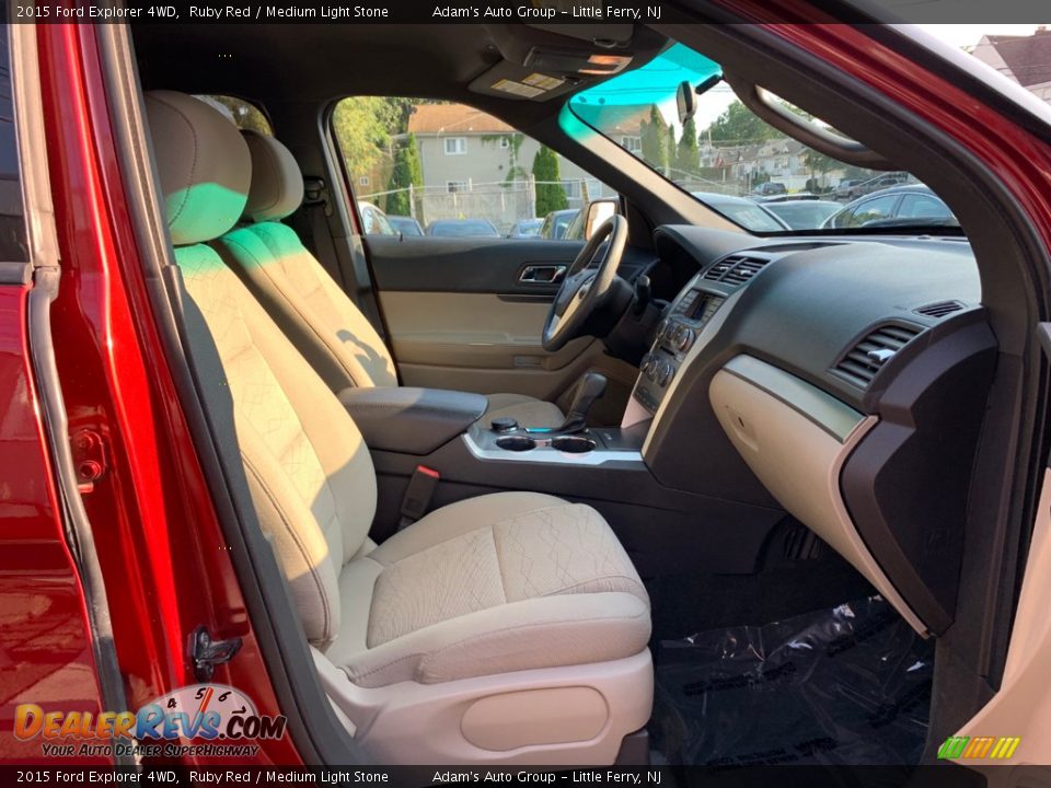 2015 Ford Explorer 4WD Ruby Red / Medium Light Stone Photo #21