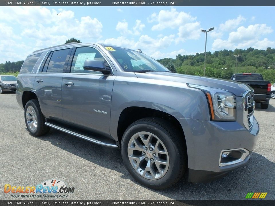 Satin Steel Metallic 2020 GMC Yukon SLT 4WD Photo #3
