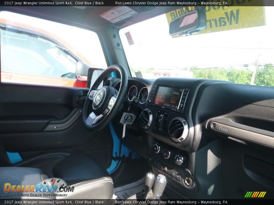 2017 Jeep Wrangler Unlimited Sport 4x4 Chief Blue / Black Photo #8