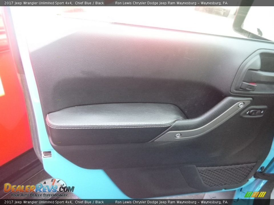 2017 Jeep Wrangler Unlimited Sport 4x4 Chief Blue / Black Photo #11