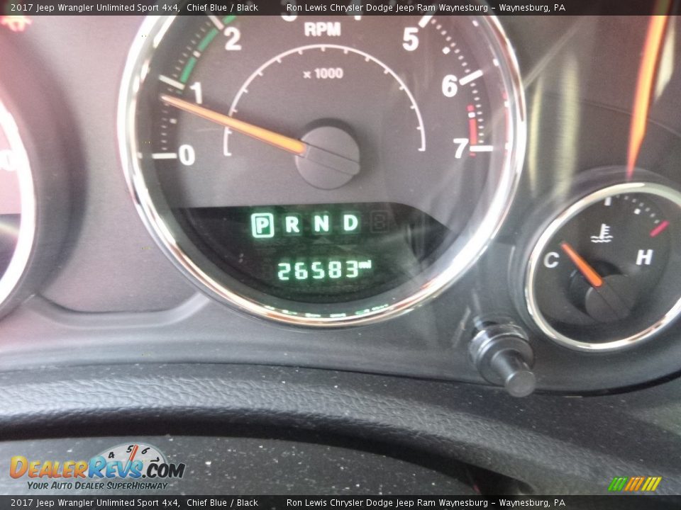 2017 Jeep Wrangler Unlimited Sport 4x4 Chief Blue / Black Photo #13