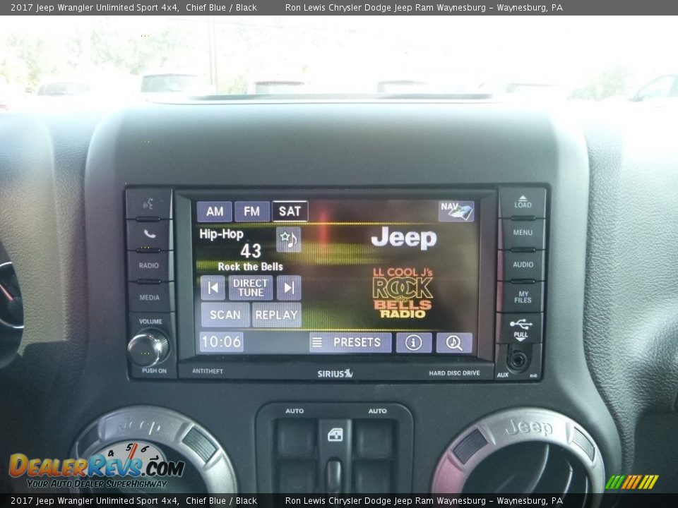 2017 Jeep Wrangler Unlimited Sport 4x4 Chief Blue / Black Photo #14