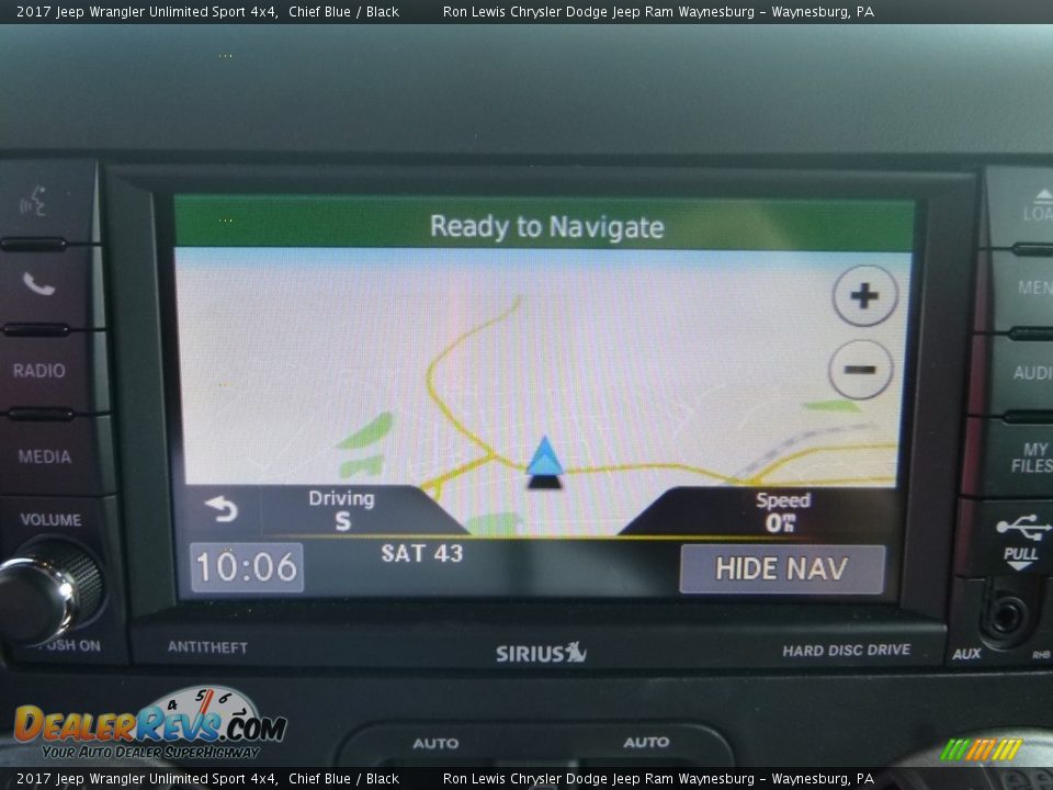 2017 Jeep Wrangler Unlimited Sport 4x4 Chief Blue / Black Photo #15