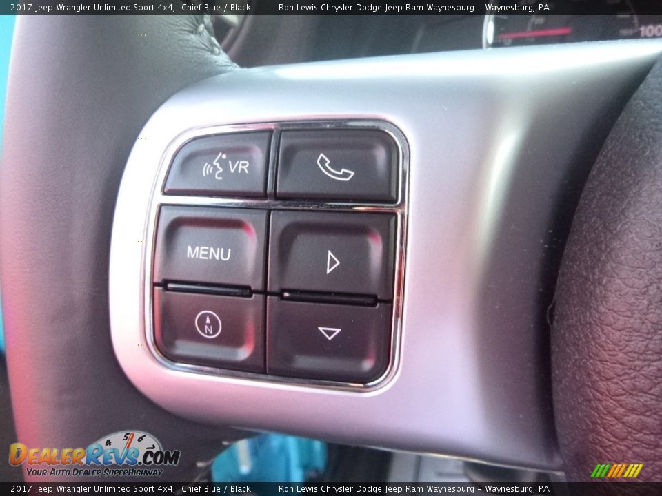 2017 Jeep Wrangler Unlimited Sport 4x4 Chief Blue / Black Photo #18