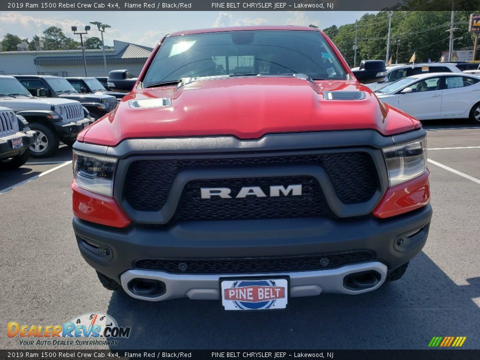 2019 Ram 1500 Rebel Crew Cab 4x4 Flame Red / Black/Red Photo #2