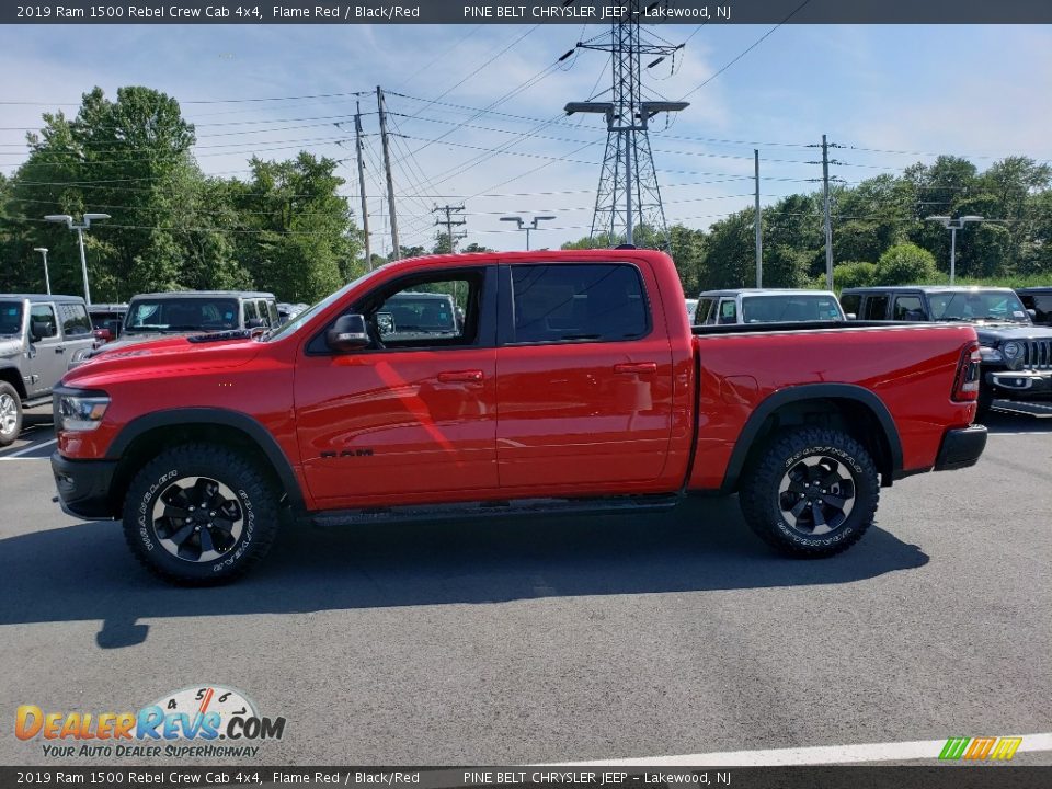 2019 Ram 1500 Rebel Crew Cab 4x4 Flame Red / Black/Red Photo #3