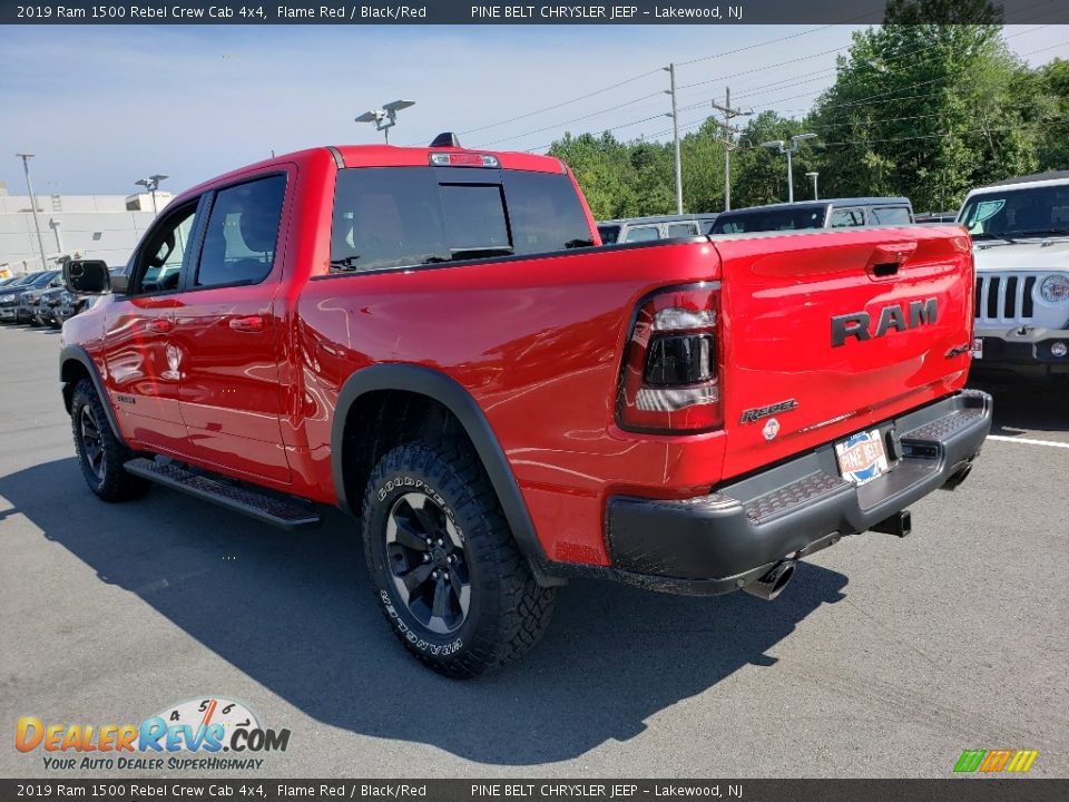 2019 Ram 1500 Rebel Crew Cab 4x4 Flame Red / Black/Red Photo #4