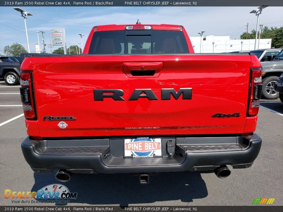2019 Ram 1500 Rebel Crew Cab 4x4 Flame Red / Black/Red Photo #5