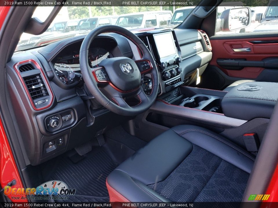 2019 Ram 1500 Rebel Crew Cab 4x4 Flame Red / Black/Red Photo #7