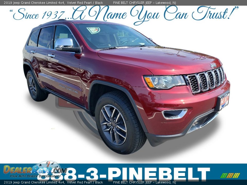 2019 Jeep Grand Cherokee Limited 4x4 Velvet Red Pearl / Black Photo #1