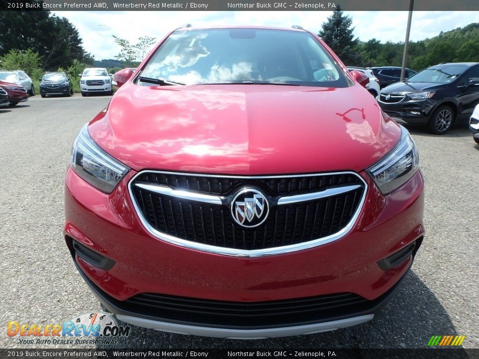 2019 Buick Encore Preferred AWD Winterberry Red Metallic / Ebony Photo #2