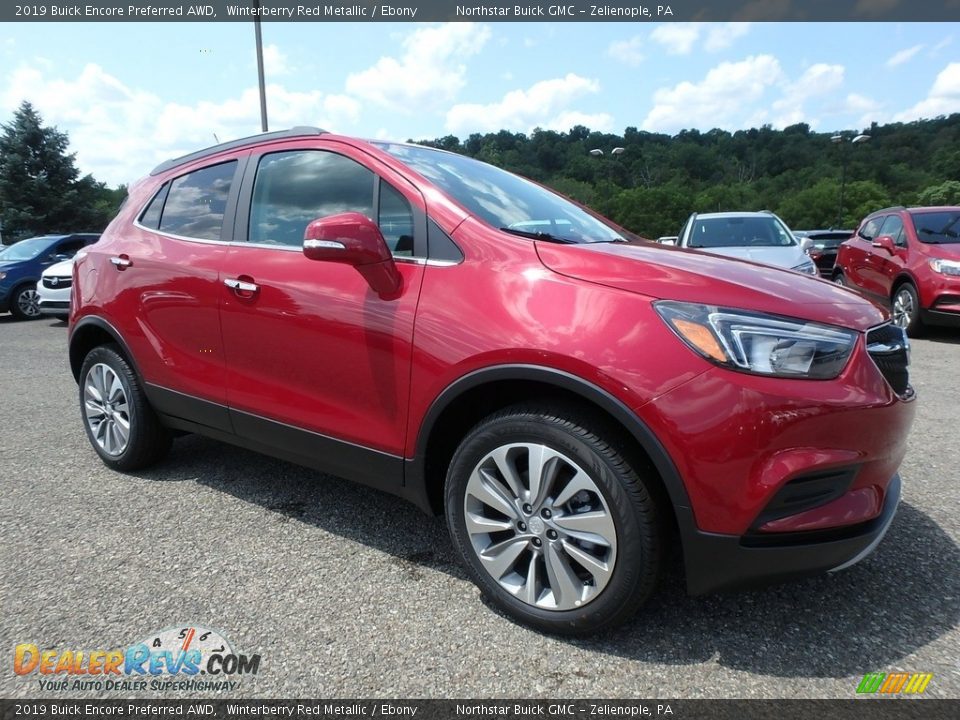 2019 Buick Encore Preferred AWD Winterberry Red Metallic / Ebony Photo #3