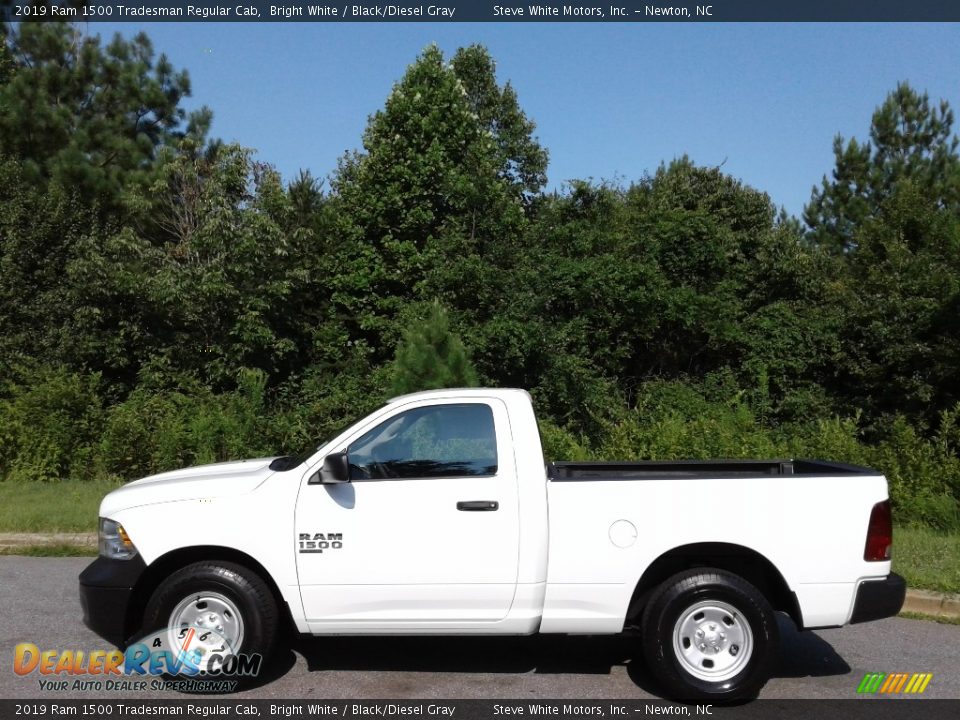 2019 Ram 1500 Tradesman Regular Cab Bright White / Black/Diesel Gray Photo #1