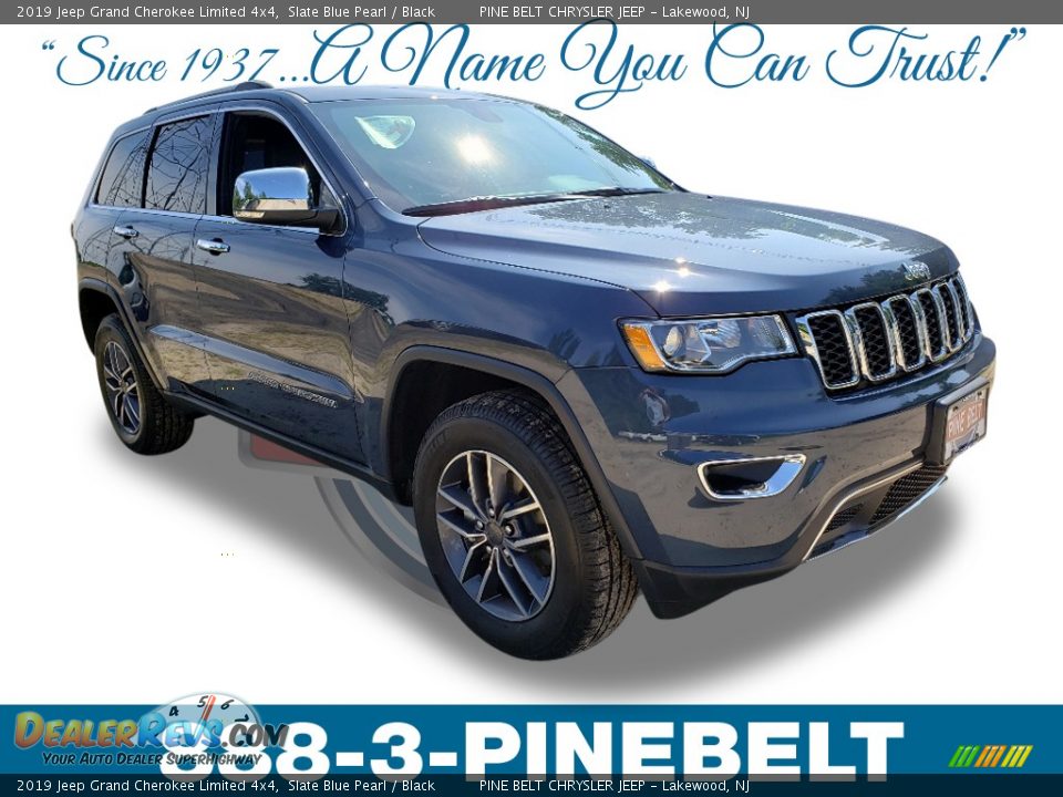 2019 Jeep Grand Cherokee Limited 4x4 Slate Blue Pearl / Black Photo #1
