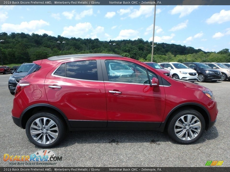 2019 Buick Encore Preferred AWD Winterberry Red Metallic / Ebony Photo #4