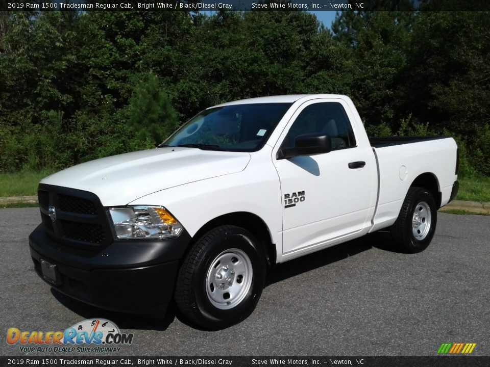 2019 Ram 1500 Tradesman Regular Cab Bright White / Black/Diesel Gray Photo #2