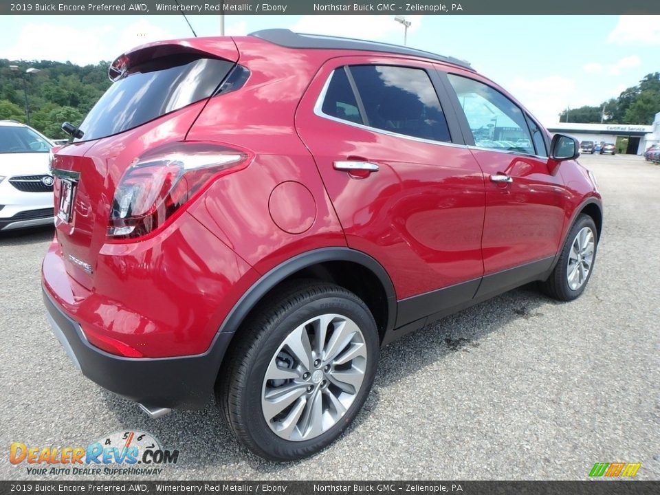 2019 Buick Encore Preferred AWD Winterberry Red Metallic / Ebony Photo #5