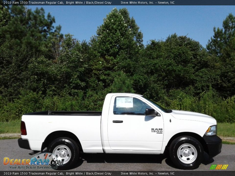 2019 Ram 1500 Tradesman Regular Cab Bright White / Black/Diesel Gray Photo #5