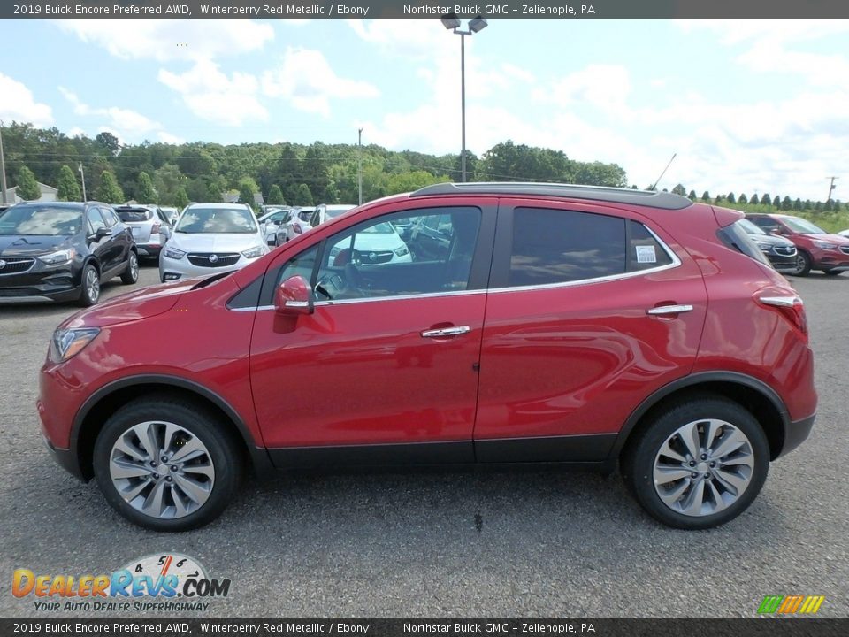 2019 Buick Encore Preferred AWD Winterberry Red Metallic / Ebony Photo #9