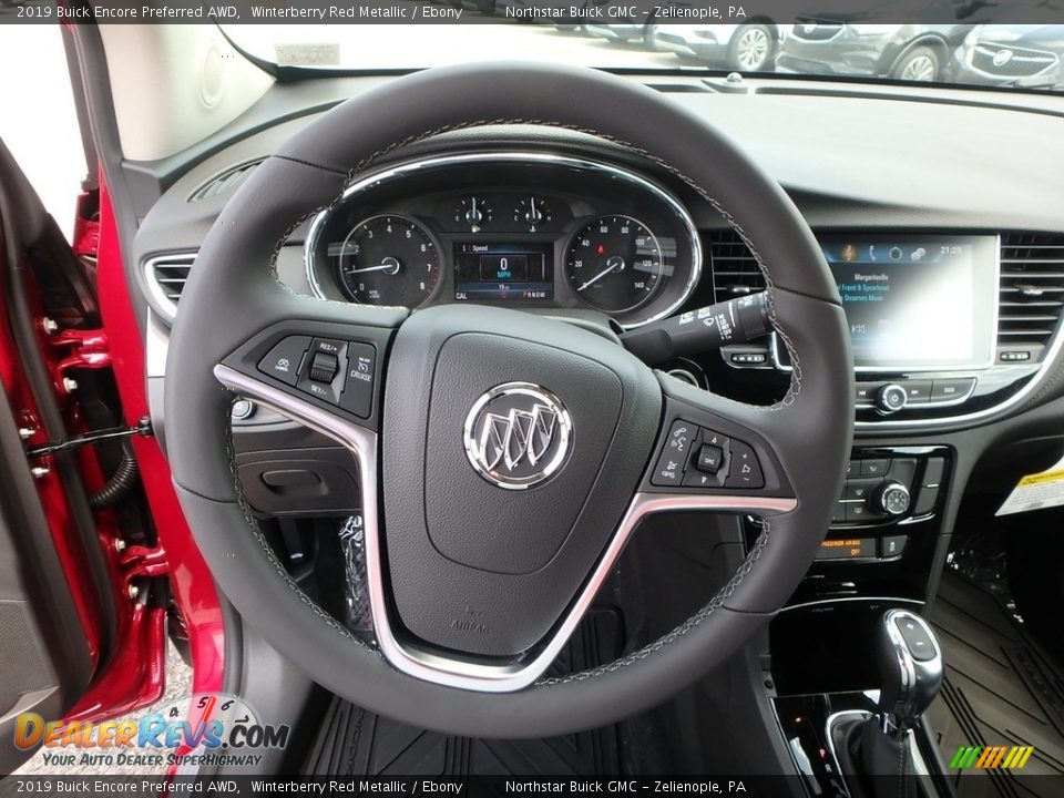 2019 Buick Encore Preferred AWD Winterberry Red Metallic / Ebony Photo #17