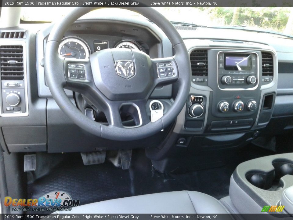 2019 Ram 1500 Tradesman Regular Cab Bright White / Black/Diesel Gray Photo #24