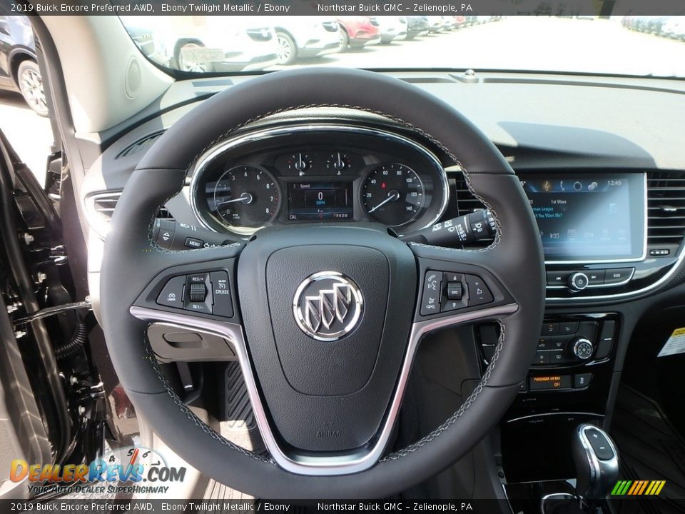 2019 Buick Encore Preferred AWD Ebony Twilight Metallic / Ebony Photo #17