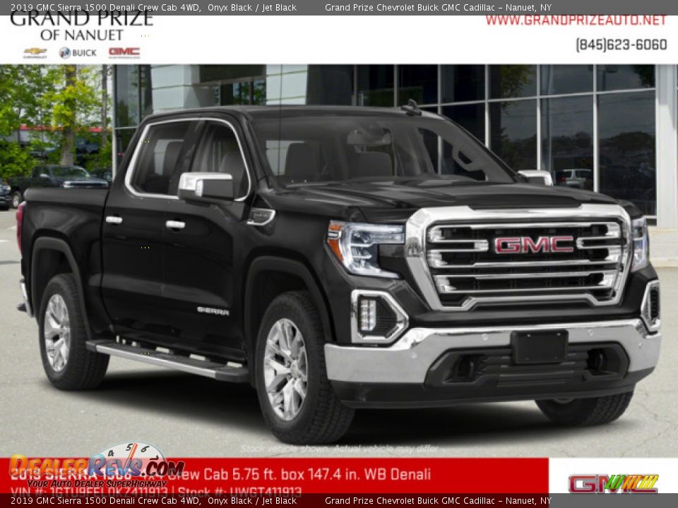 2019 GMC Sierra 1500 Denali Crew Cab 4WD Onyx Black / Jet Black Photo #4