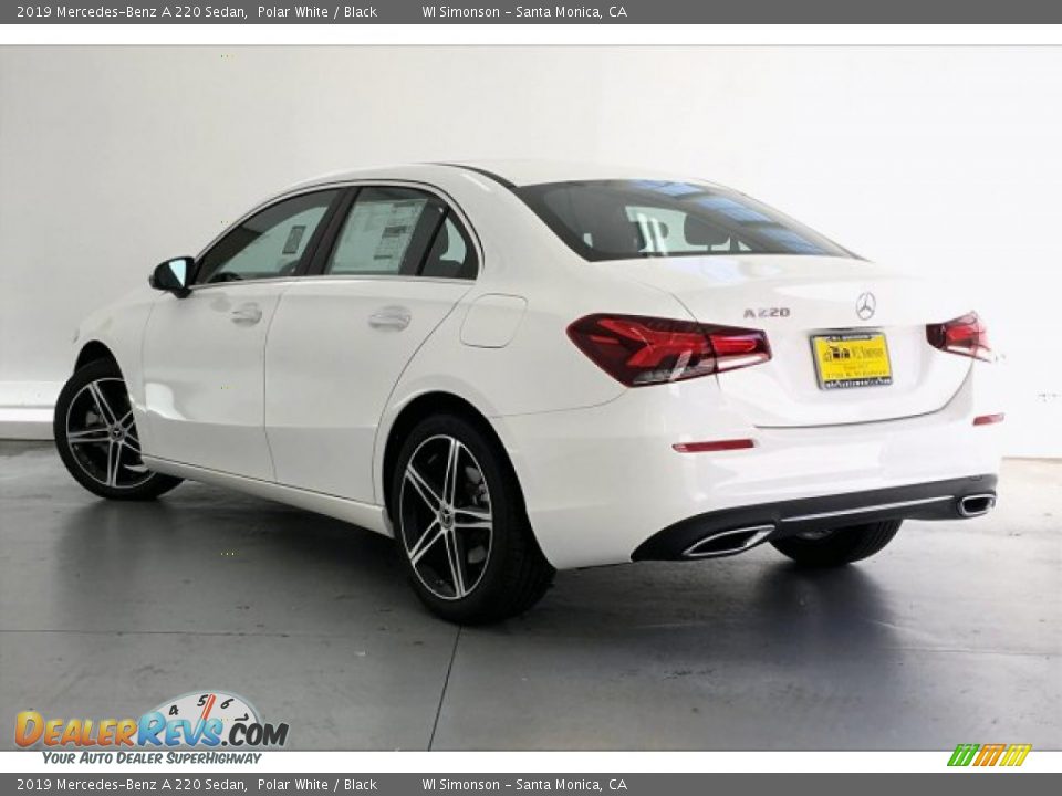 2019 Mercedes-Benz A 220 Sedan Polar White / Black Photo #2