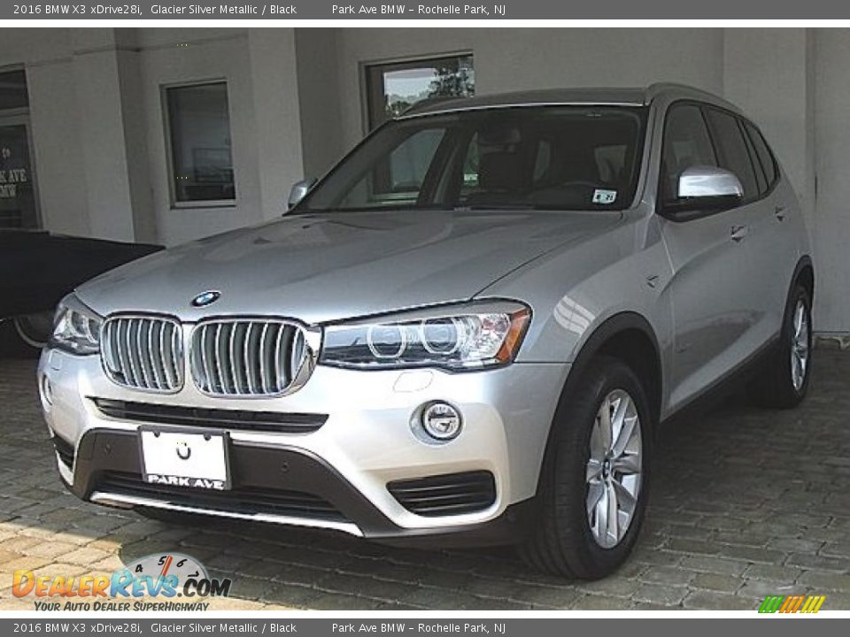 2016 BMW X3 xDrive28i Glacier Silver Metallic / Black Photo #1