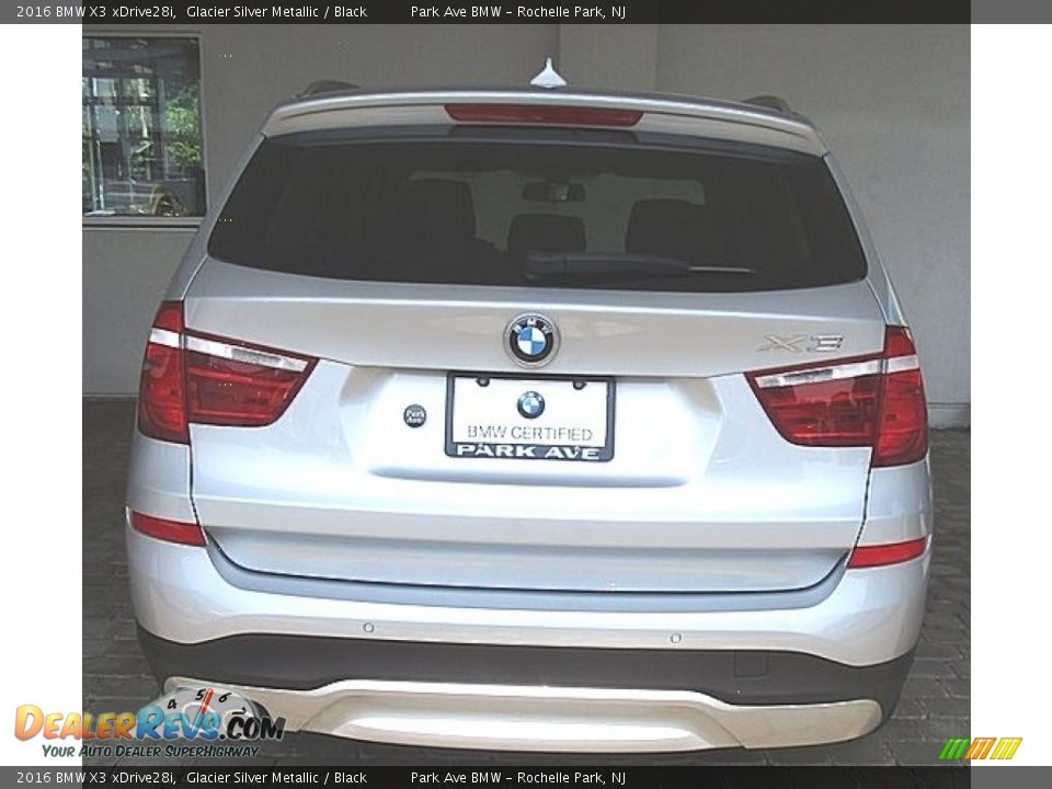 2016 BMW X3 xDrive28i Glacier Silver Metallic / Black Photo #3
