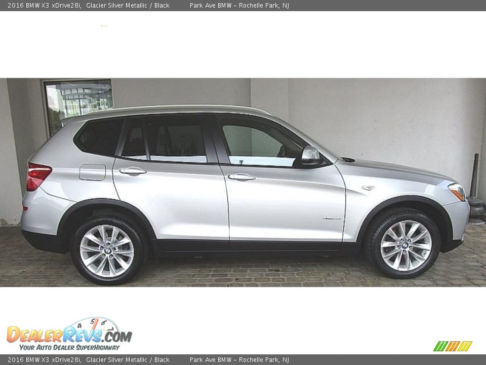 2016 BMW X3 xDrive28i Glacier Silver Metallic / Black Photo #5