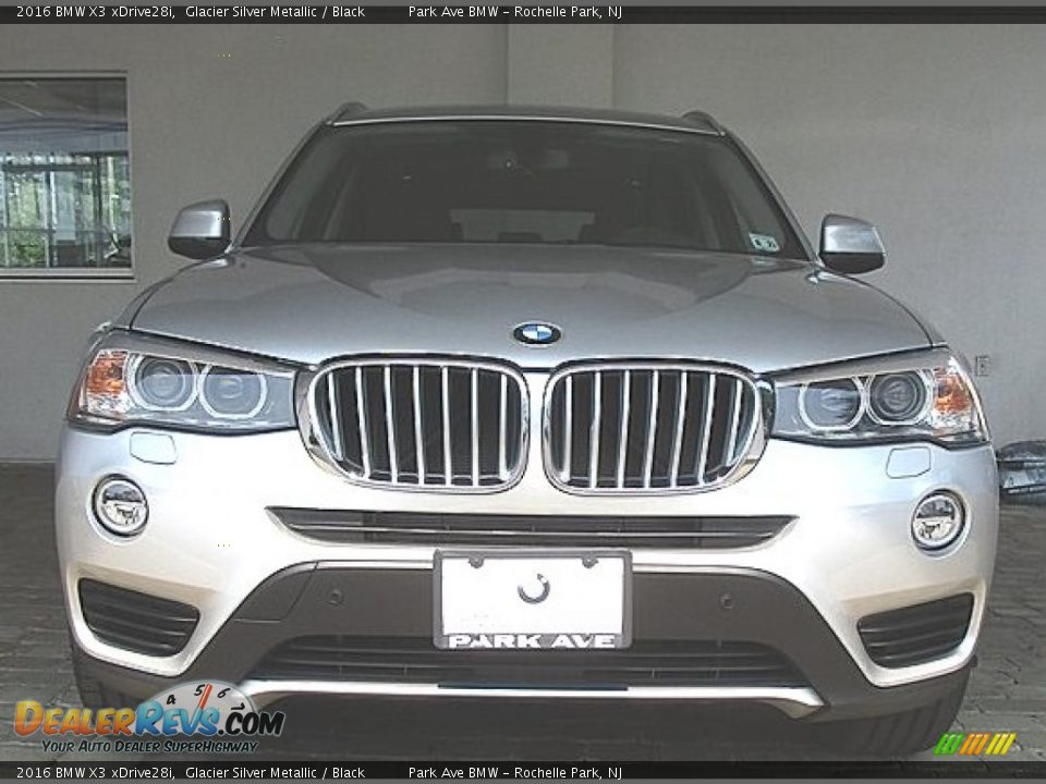 2016 BMW X3 xDrive28i Glacier Silver Metallic / Black Photo #7