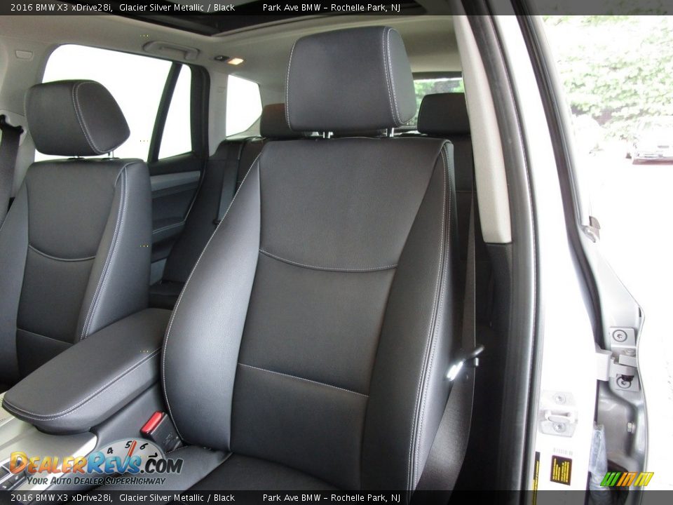2016 BMW X3 xDrive28i Glacier Silver Metallic / Black Photo #9