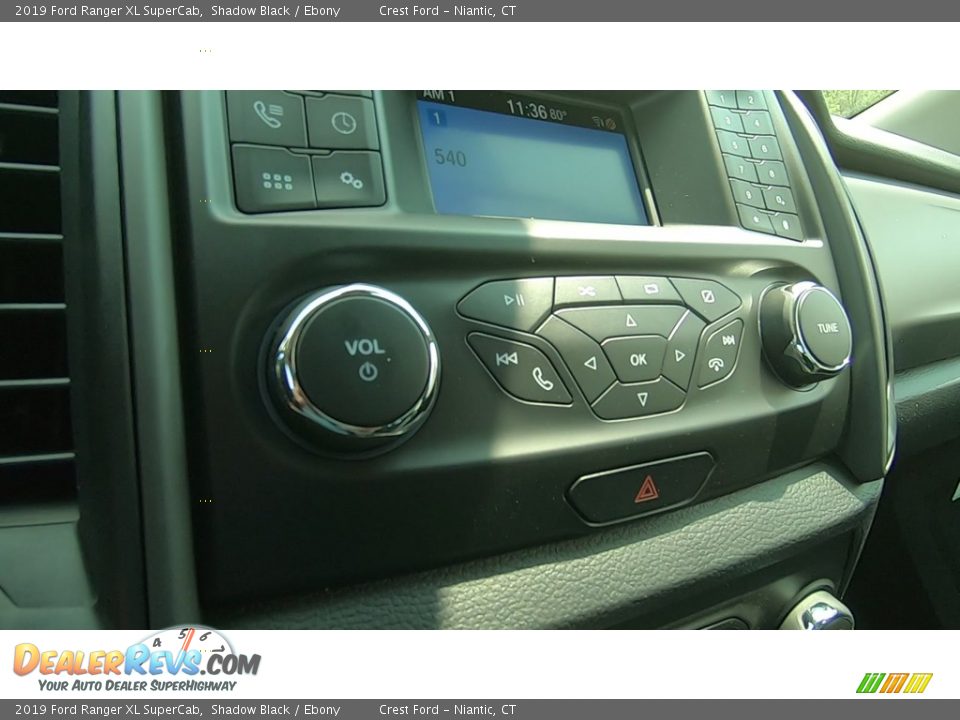 2019 Ford Ranger XL SuperCab Shadow Black / Ebony Photo #14